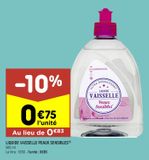 Liquide vaisselle peaux sensibles offre à 0,75€ sur Leader Price