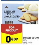 Langues de chat offre à 0,89€ sur Leader Price