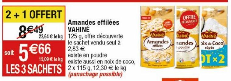 amandes Vahiné