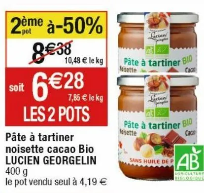 pâte à tartiner aux noisettes