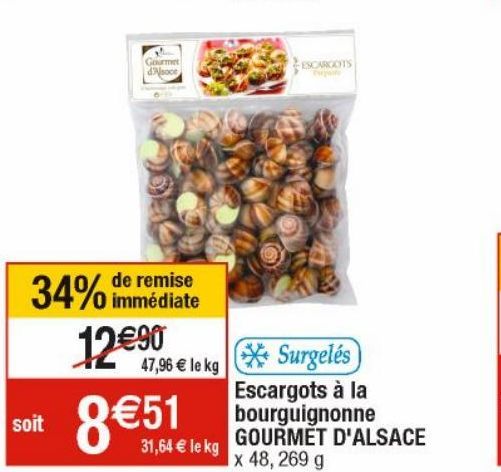 Escargots à la bourguignonne GOURMET D'ALSACE  