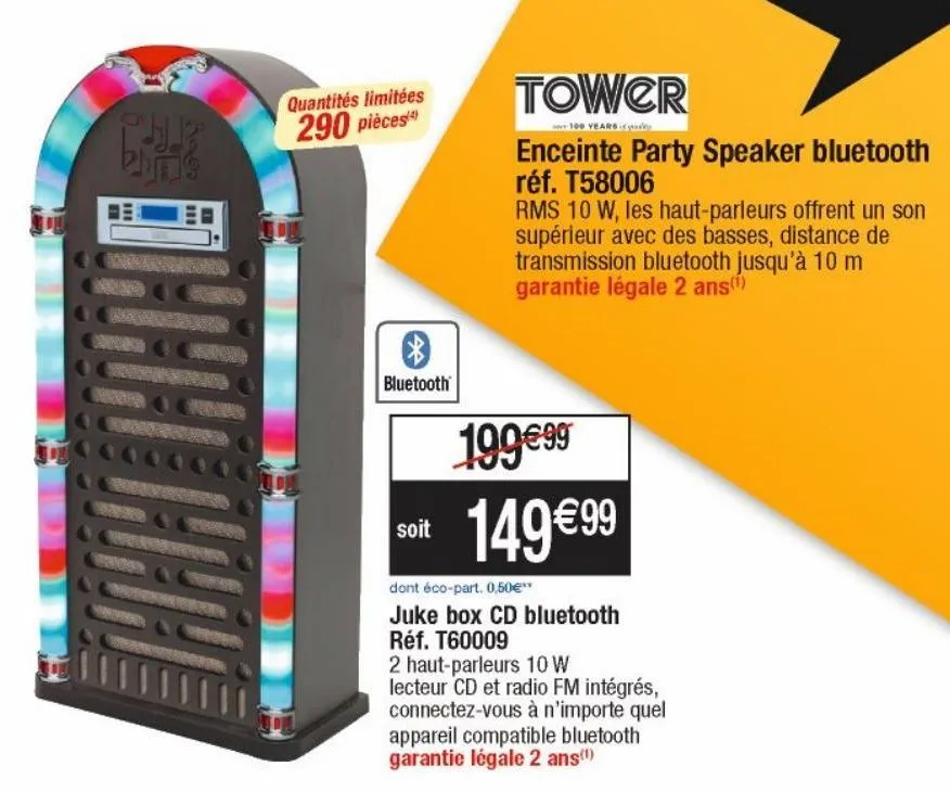 juke box cd bluetooth réf.60009