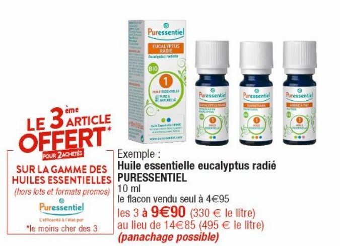 Huile essentielle eucalyptus radié PURESSENTIEL 