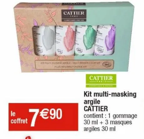 kit multi-masking argile cattier 