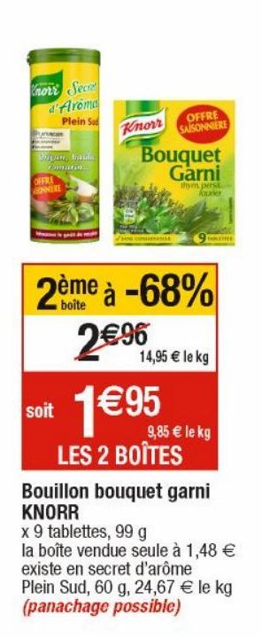 Bouillon bouquet garni KNORR 