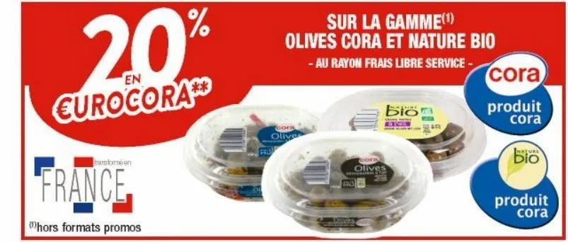 la gamme olives cora et nature bio