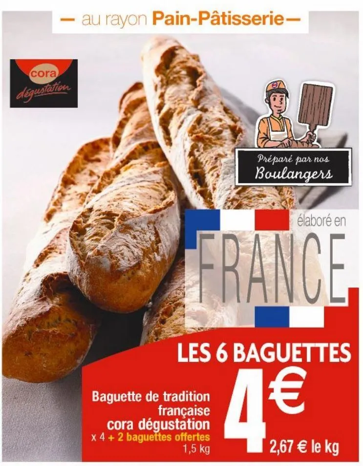 les 6 baguettes 