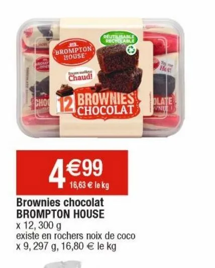 brownies chocolat brompton house