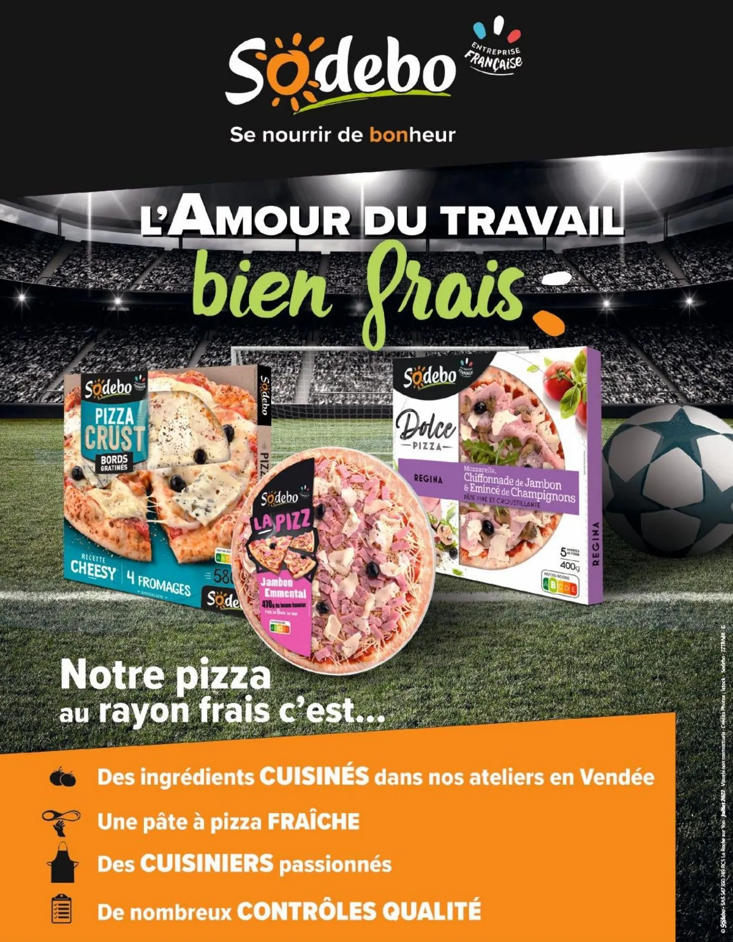 sodebo pizza au rayon frais 