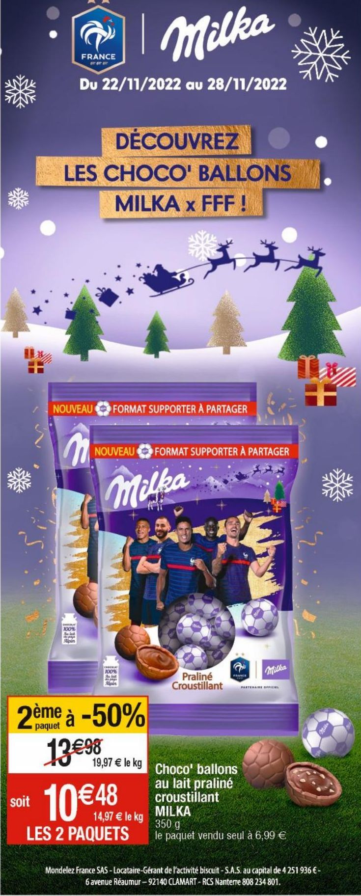 Choco' ballons au lait praliné croustillant   Milka