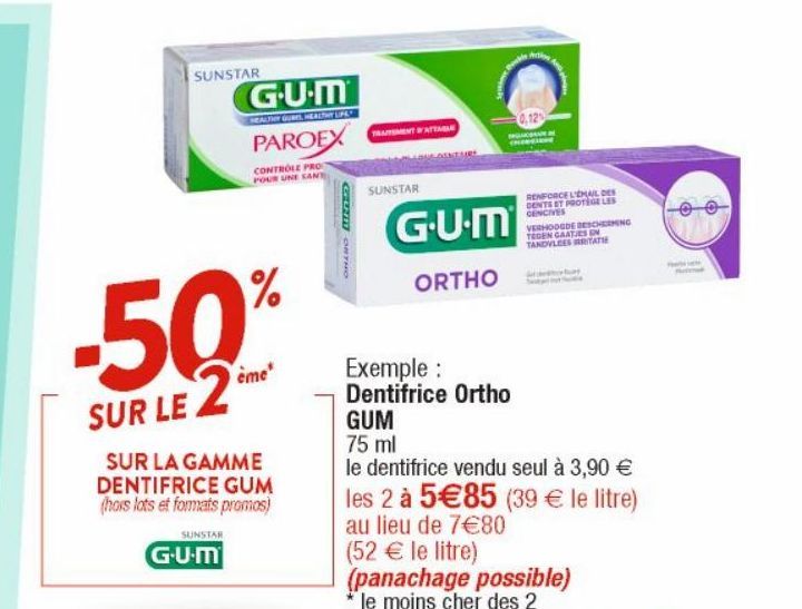 Dentifrice Ortho GUM