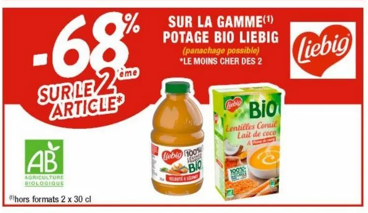 la gamme potage bio liebig