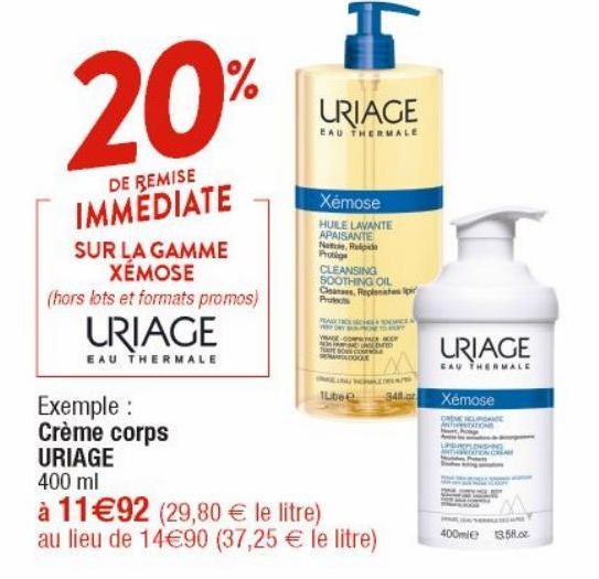 Crème corps URIAGE 