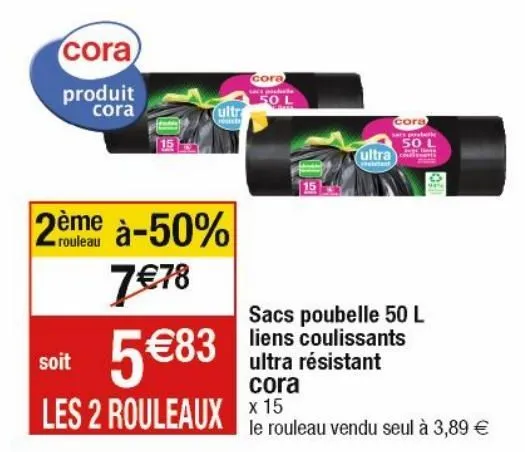 sacs poubelles cora