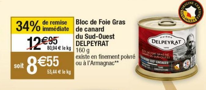 foie gras de canard Delpeyrat