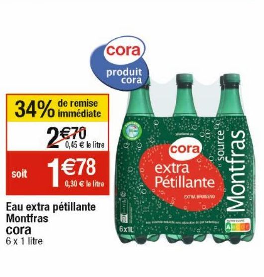 eau aromatisée Cora