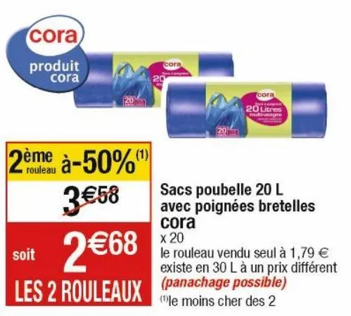 sacs poubelles cora