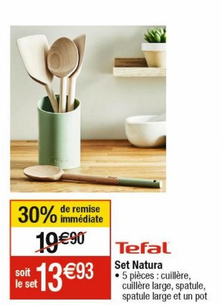 cuillères en bois Tefal