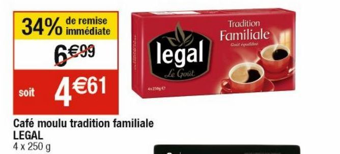 café moulu legal