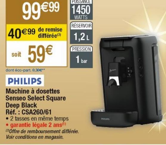 cafetière à capsules Philips