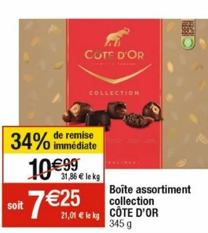 chocolats côte d'or