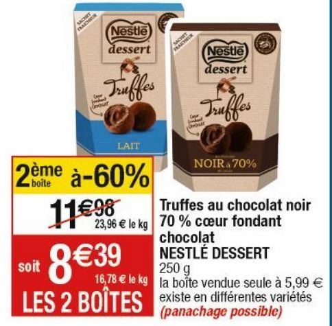 chocolat noir Nestlé