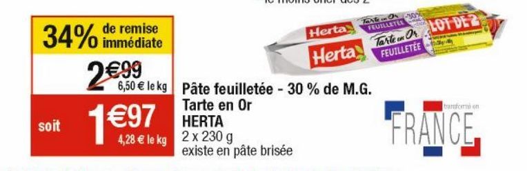 pâte feuilletée Herta