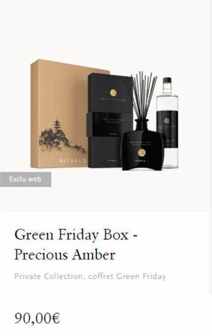 Exclu web  RITUALS  WICHSA  Green Friday Box - Precious Amber  Private Collection, coffret Green Friday  90,00€ 