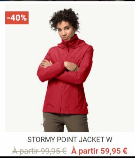 -40%  STORMY POINT JACKET W À partir 99,95 € À partir 59,95 €  