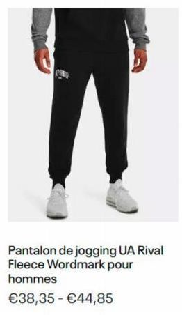 Pantalon de jogging UA Rival Fleece Wordmark pour hommes  €38,35 €44,85 