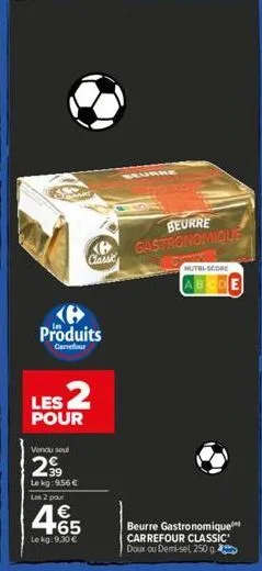 beurre carrefour