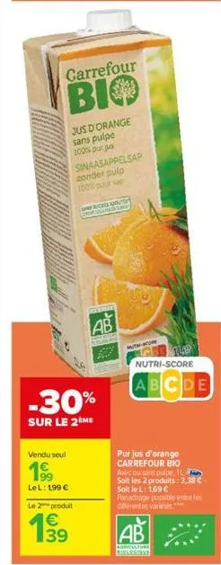 jus d'orange carrefour