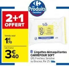 lingettes démaquillantes carrefour