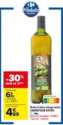 huile d'olive vierge carrefour