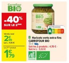 haricots verts Carrefour