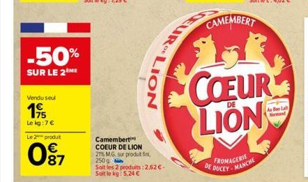 camembert Coeur de Lion