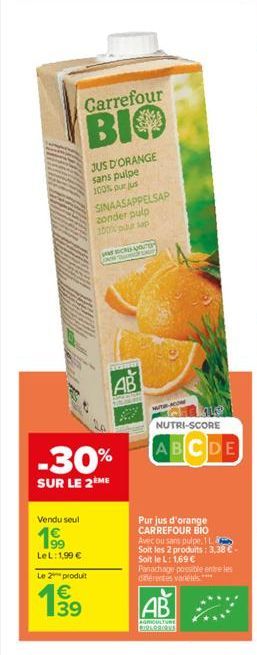 jus d'orange Carrefour