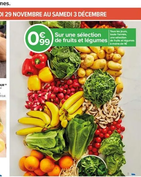 fruits et légumes tous