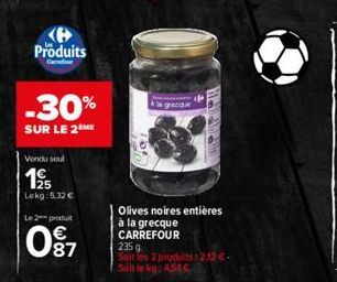 olives noires Carrefour