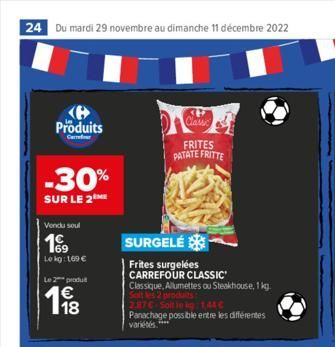 frites surgelées Carrefour