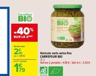 haricots verts carrefour