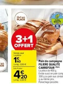 pain de campagne carrefour