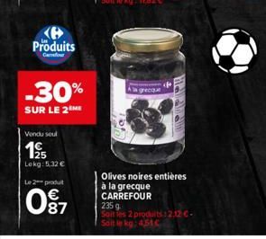 olives noires Carrefour