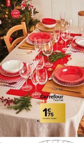 12800  Carrefour  home  €  195  Leverre à pied  KUST 