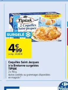 coquilles saint-jacques tipiak