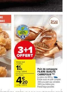 pain de campagne Carrefour