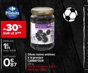 olives noires Carrefour