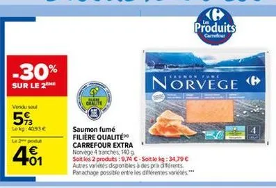 saumon fumé carrefour