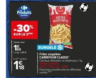 frites surgelées carrefour