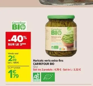 haricots verts carrefour